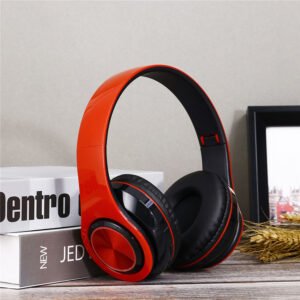 Portable Wireless Headphones, Strong Bass Bluetooth Headset with Noise Cancelling Bluetooth Earphones