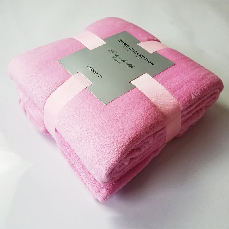 Pure Color Fleece Blanket, Travel Blanket, Fleece Throw Blanket for Couch - Lightweight Plush Fuzzy Cozy Soft Blankets and Throws for Sofa, Travel - Image 6