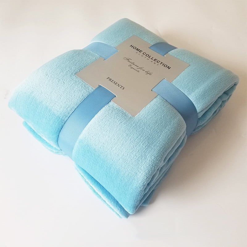 Pure Color Fleece Blanket, Travel Blanket, Fleece Throw Blanket for Couch - Lightweight Plush Fuzzy Cozy Soft Blankets and Throws for Sofa, Travel - Image 9