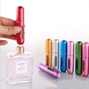 Mini Portable Refillable 8ml 5ml Perfume Aluminum Atomizer Spray Cosmetic Bottle, Travel Size Spray Bottles Accessories