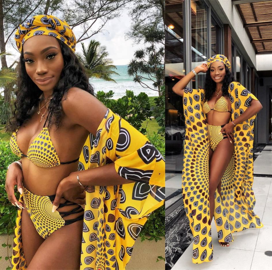 Sexy hollow 3 piece swimsuit, bikini