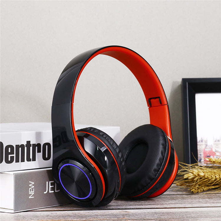 Portable Wireless Headphones, Strong Bass Bluetooth Headset with Noise Cancelling Bluetooth Earphones - Image 2