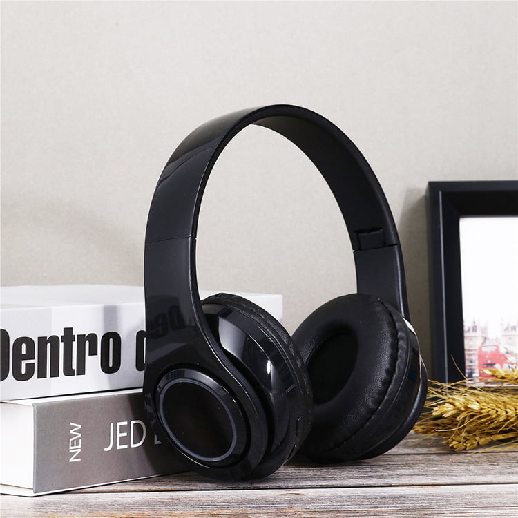 Portable Wireless Headphones, Strong Bass Bluetooth Headset with Noise Cancelling Bluetooth Earphones - Image 4