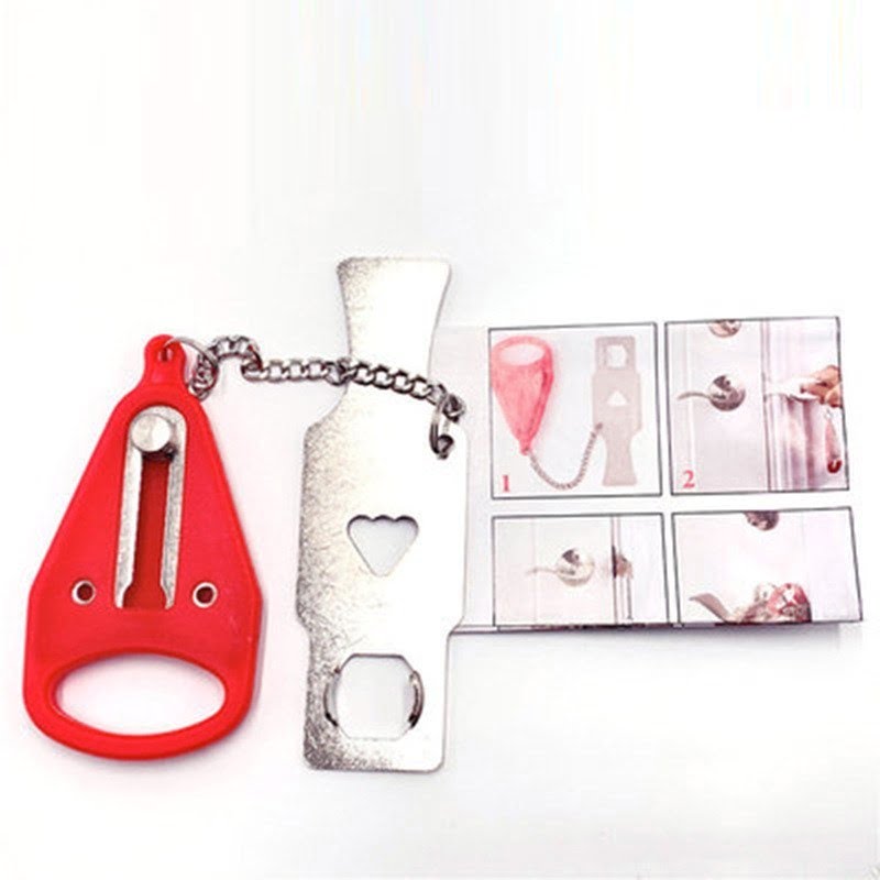 Portable Door Lock Home Security Door Locker Travel Lockdown Locks for Additional Safety and Privacy Perfect for Traveling Hotel Home Apartment College - Image 6