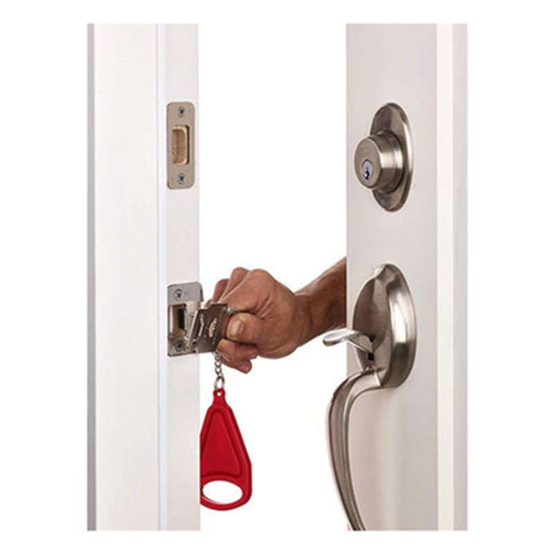 Portable Door Lock Home Security Door Locker Travel Lockdown Locks for Additional Safety and Privacy Perfect for Traveling Hotel Home Apartment College - Image 3